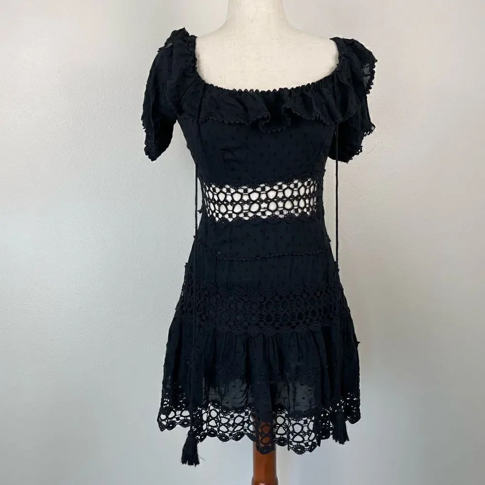 NWOT Free People Black Midi Dress Size 2